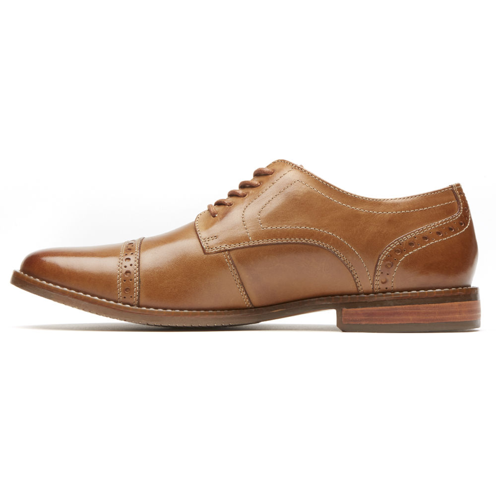 Oxfords Rockport Hombre Mexico - Style Purpose Cap Toe Marrom - RBMJA5012